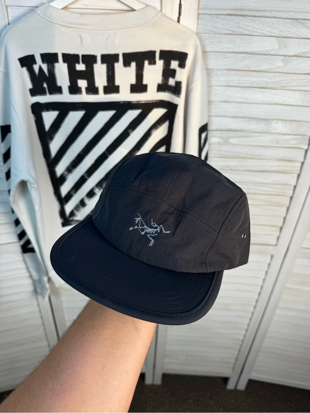 Arc’teryx 5 Panel Cap Black Adjustable Lightweight Outdoor Hat 58cm